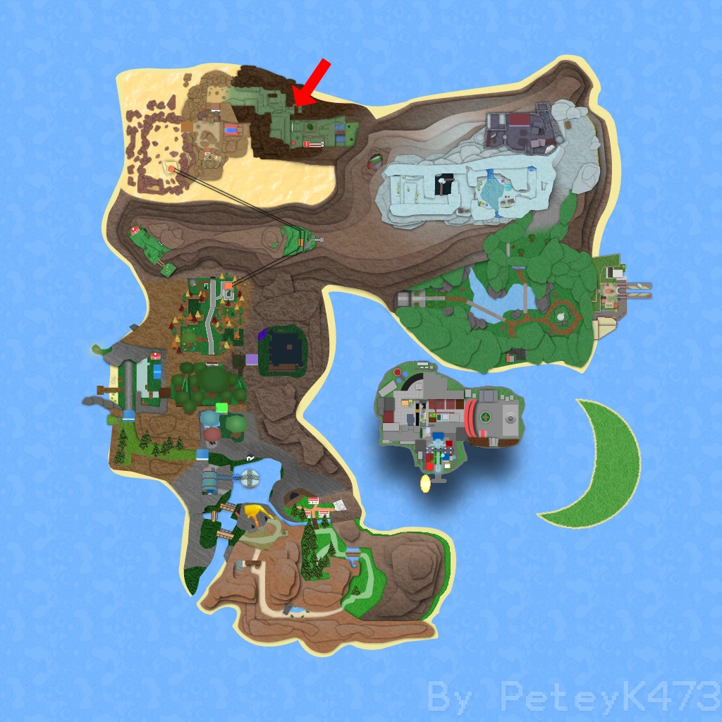 Nature's Den on the Roria map