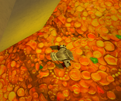 The Auspicious Armor in the pile of gold