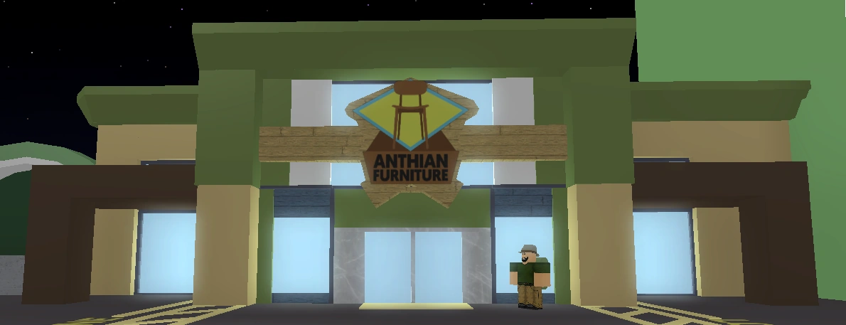 Anthian Furniture: a shop opened by main developer MySixthSense, with developers Johnlitt and Brie_Bee joining later.