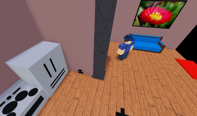 A mouse hole in a man's house in Mitis Town