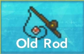 The Old Rod icon shown in players' bag.