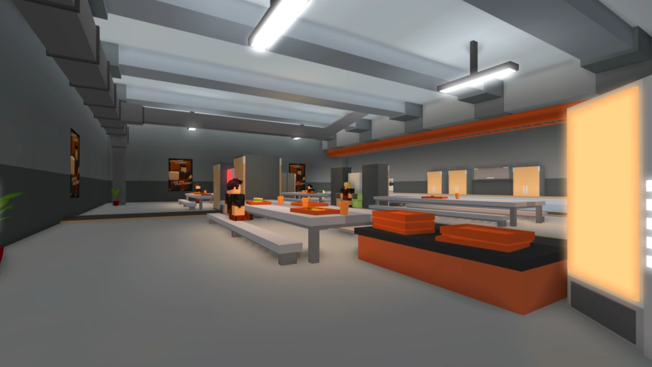 This cafeteria is the first room in Eclipse Base player has to sneak in for bypassing the gates.