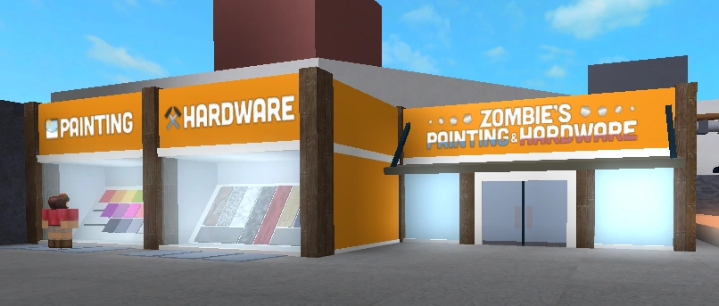 Zombie's Painting & Hardware: a shop opened by main developer Zombie7737.