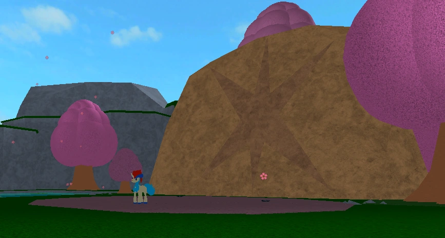 Keldeo waiting for the player in the same spot where the others fled.