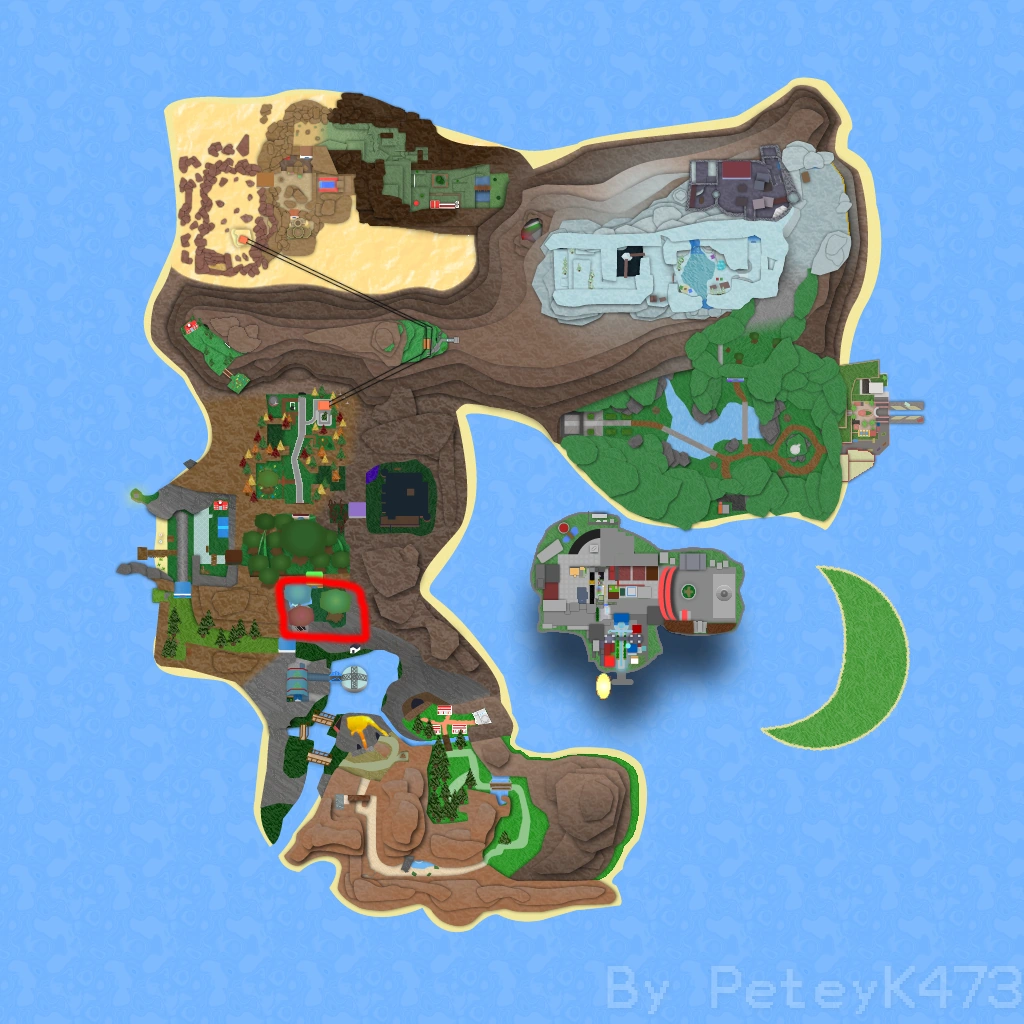 Grove of Dreams on the Roria map