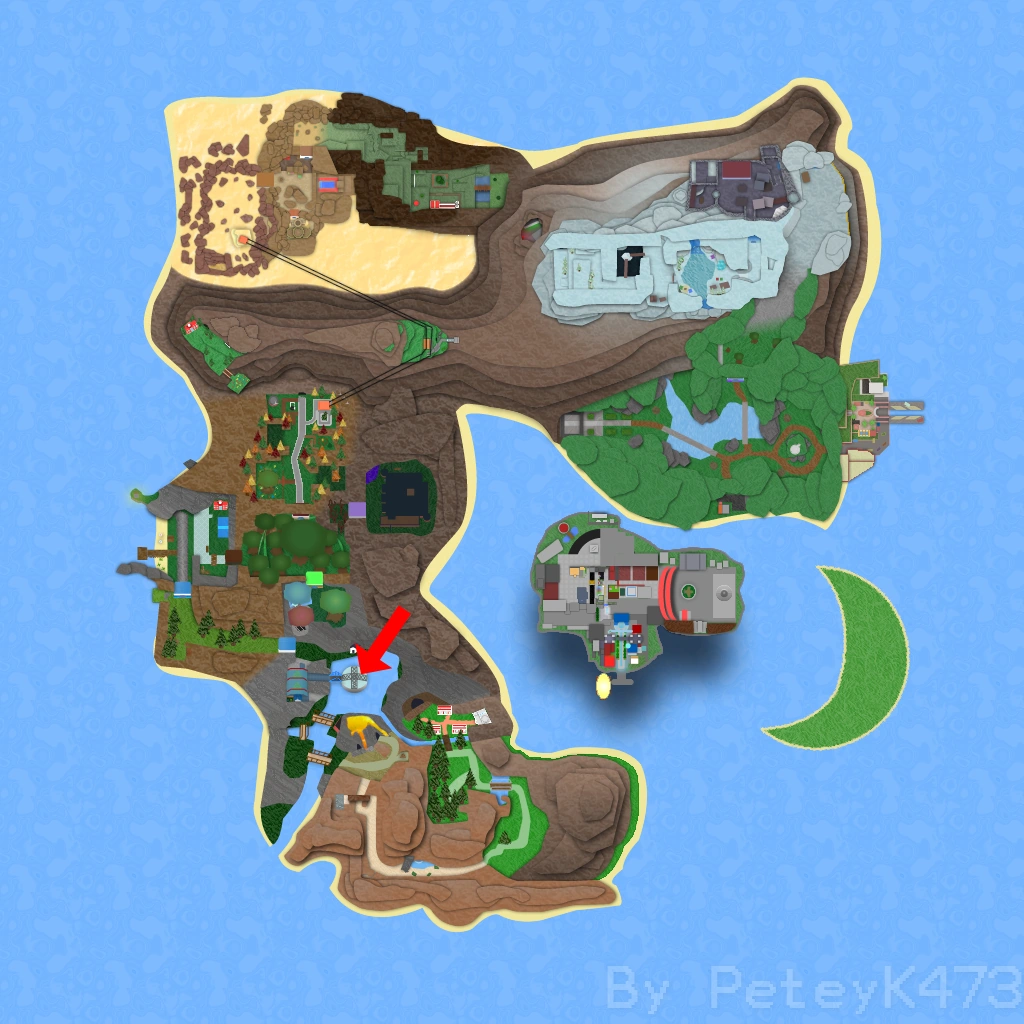 Lagoona Trenches on the Roria map