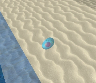 The Manaphy Egg found on Rosecove Beach. Click on it to receive the egg. Requires an open slot in party.