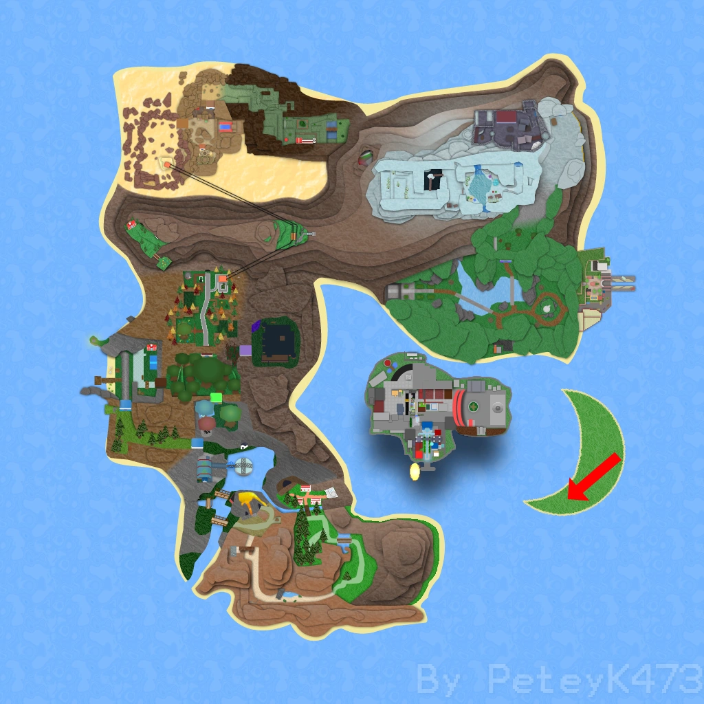 Demon's Tomb on the Roria map