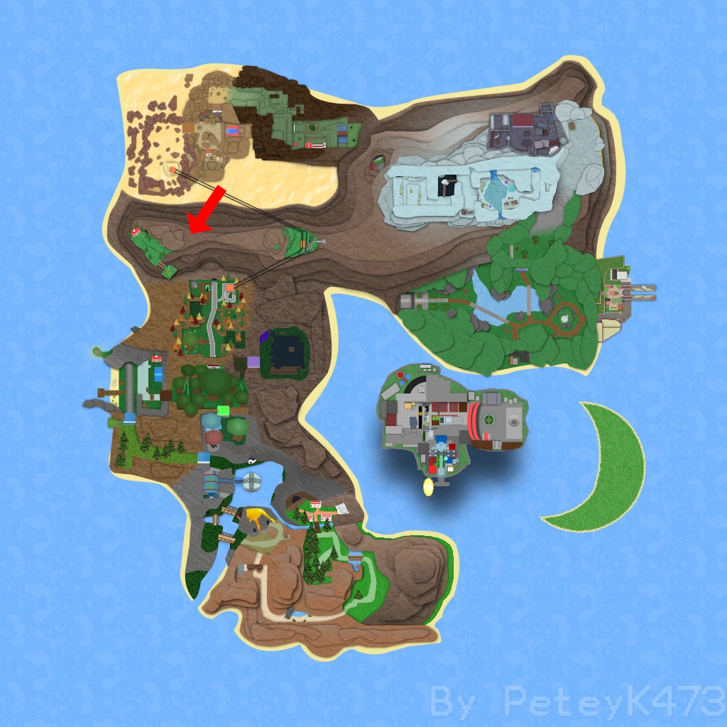 Cragonos Spring on the Roria map